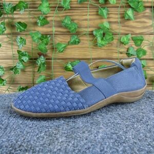 Naturalizer‎ Women's Fearn Mary Jane Blue Fabric Sz 9 Medium Gently Used 2025